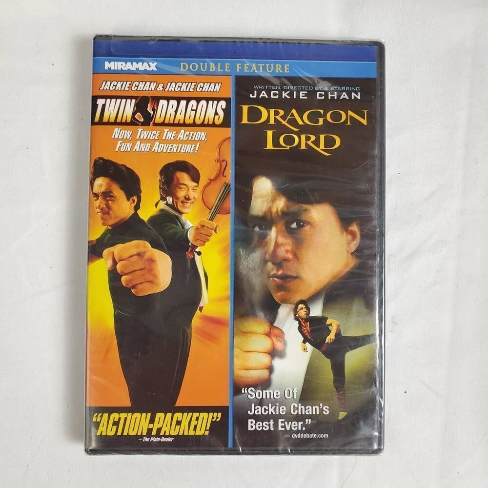 Jackie Chan Twin Dragons & Dragon Lord DVD New Double